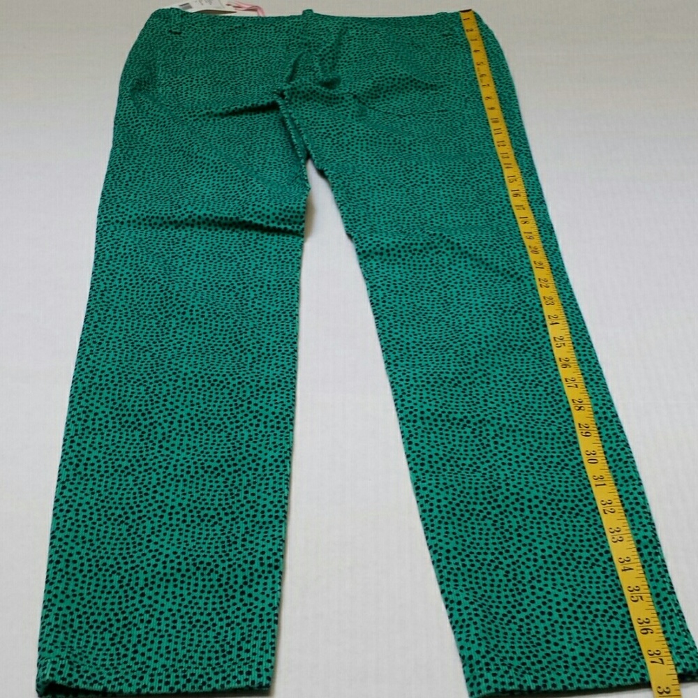 Vineyard Vines Camden Green Dot Print Pants Size 4 - Picture 2 of 8